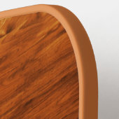 田舎風の木製のテクスチャ ピックルボールラケット (左詳細)