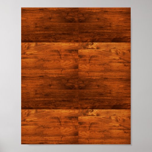 田舎風の木製のテクスチャ ポスター (正面)