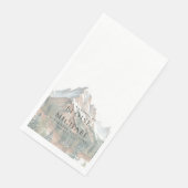 田舎風の水彩画で描かれた山の風景 ウェディング (コーナー)