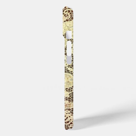 田舎風の田舎のレースのカスタマイズ可能なメイソンジャー Case-Mate iPhoneケース (裏面 / 左)