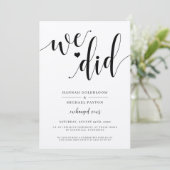 田舎風の結婚しました報告 招待状 (スタンド正面)