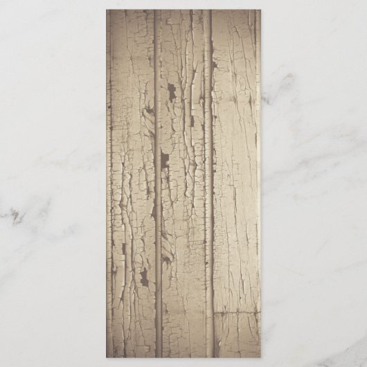 田舎風の結婚式のメニューカード メニュー (裏面)