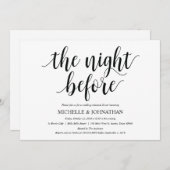 田舎風の結婚式リハーサルディナー招待状カード 招待状 (正面/裏面)