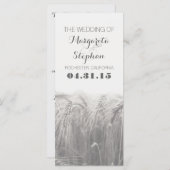 田舎風の結婚式 プログラム (正面/裏面)