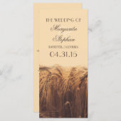 田舎風の結婚式 プログラム (正面/裏面)