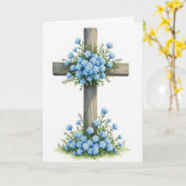田舎風の花の縦型アートカード カード (黄色い花)