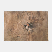 田舎風の茶色のスズメ 鳥 野生生物の写真 ドアマット (正面)