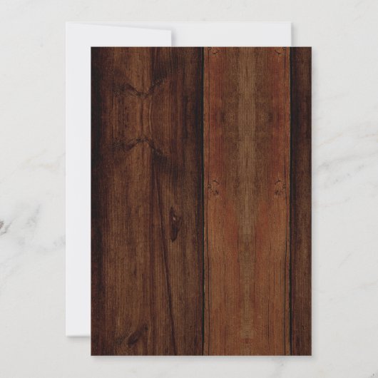 田舎風の退職パーティー招待状 招待状 (裏面)