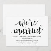 田舎風の隠遁結婚式　受付招待状 招待状 (正面/裏面)