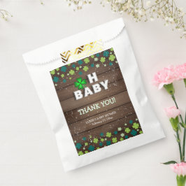 田舎風の「Oh Baby」St. Patrick's Day ベビーシャワー フェイバーバッグ