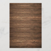 田舎風ウェディングのスケジュール - ウェディング歓迎の手紙 プログラム (裏面)