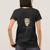 田舎風フラワースカルハロウィン Tシャツ (裏面)