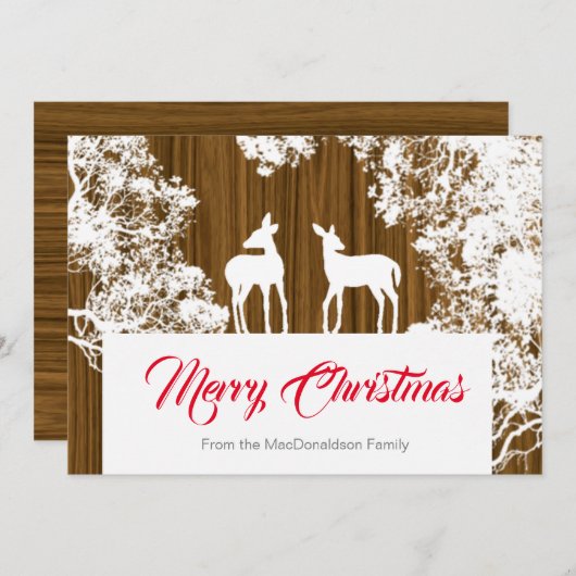 田舎風モダンのクリスマス (正面/裏面)