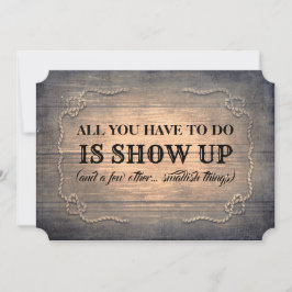 田舎風ユーモアの花嫁の介添人/最高の友人へのプロポーズ 招待状