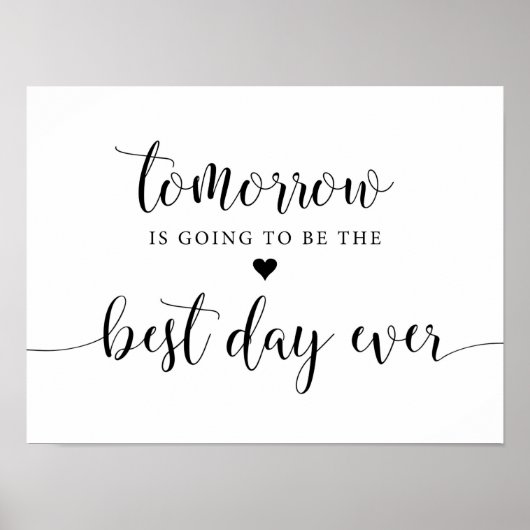 田舎風リハーサルディナー装飾サイン ポスター (正面)