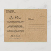 田舎風 日程変更 延期 中止 イベント ポストカード (裏面)