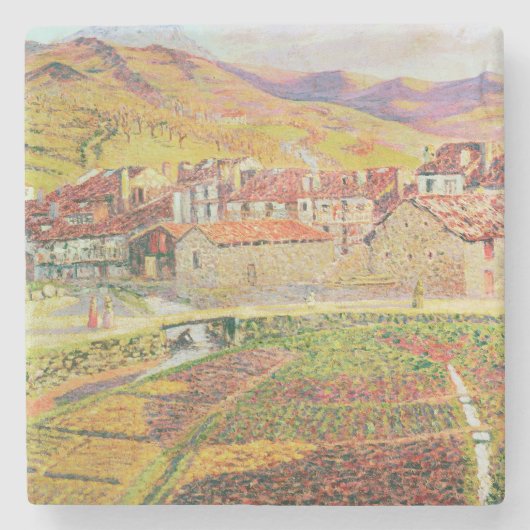 田舎 ストーンコースター (正面)