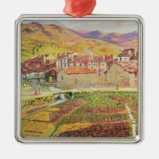 田舎 メタルオーナメント (正面)