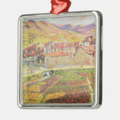 田舎 メタルオーナメント (左)