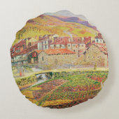 田舎 ラウンドクッション (裏面)