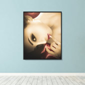 由紀包まれた キャンバスプリント (インサイチュ (ウッドフロア))