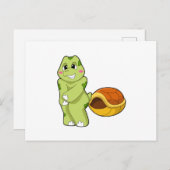 甲らなしのカメは恥ずかしがり屋.PNG ポストカード (正面/裏面)