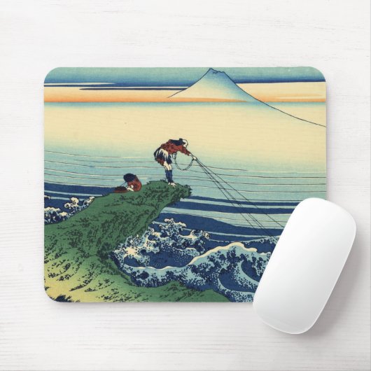 甲州石班沢,北斎北斎梶沢から富士山を望む マウスパッド (マウス)
