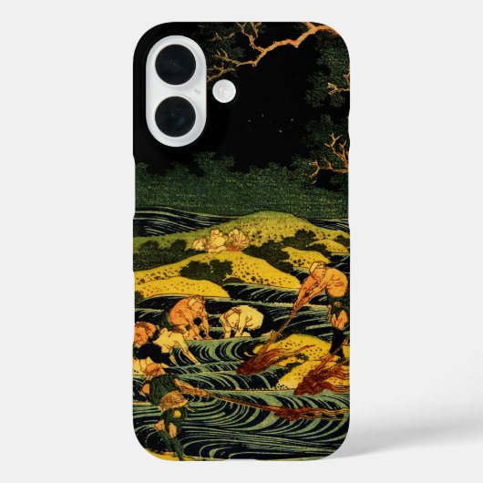 甲斐国での篝火漁 Case-Mate iPhoneケース (裏面)