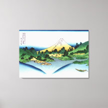 甲斐国の三坂湖での反射