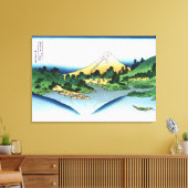 甲斐国の三坂湖での反射 キャンバスプリント (インサイチュ (リビング))