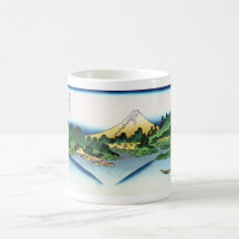 甲斐国の三坂湖での反射