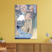 甲斐国の猿橋 キャンバスプリント (インサイチュ (リビング))