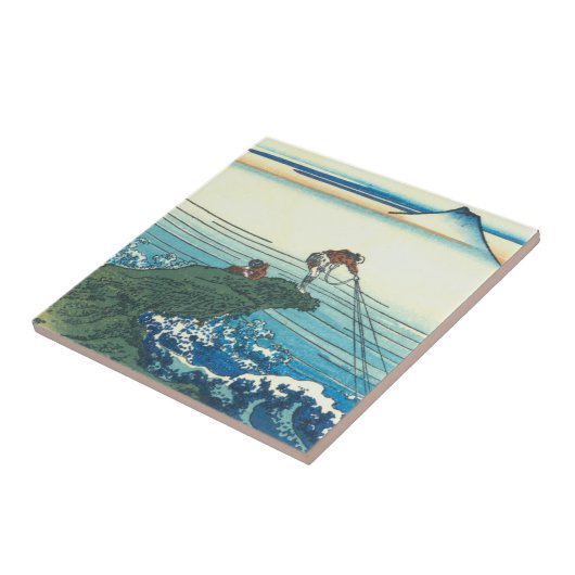 甲斐国の鰍沢町 タイル (側面)