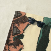 甲斐国葛飾北斎夜明け ビーチタオル (インサイチュ)