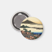 甲斐国葛飾北斎夜明け マグネット (正面/裏面)