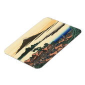 甲斐国葛飾北斎夜明け マグネット (左側)