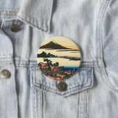 甲斐国葛飾北斎夜明け 缶バッジ (インサイチュ)