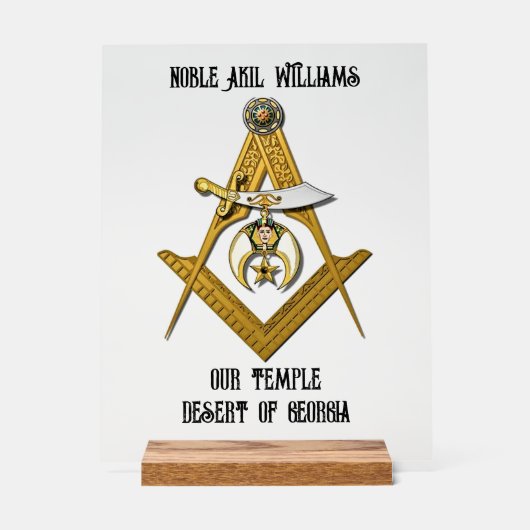 甲板長 アクリルサイン (正面)