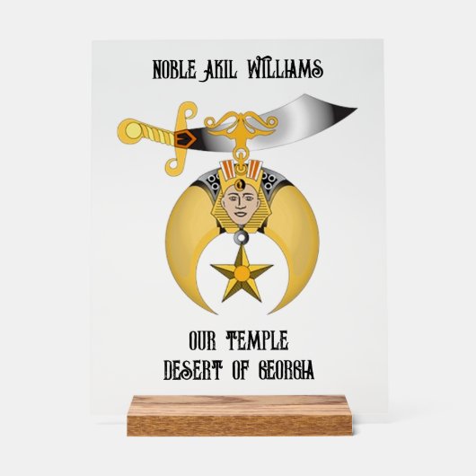 甲板長 アクリルサイン (正面)