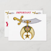 甲板長 案内状 (正面/裏面)