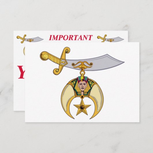 甲板長 案内状 (正面/裏面)