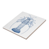 甲殻類の製陶術の~の石ロブスター タイル (側面)