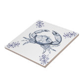 甲殻類の製陶術の~の石造りカニ タイル (側面)