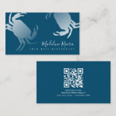 甲殻類カニのレストランクロフィッシュダイナー 名刺 (正面/裏面)