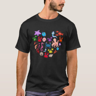 甲殻類コアエステティック甲殻類カニロブスター Tシャツ