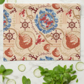 甲殻類コアデザイン キッチンタオル (折り畳み)