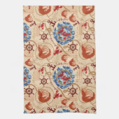 甲殻類コアデザイン キッチンタオル (縦)