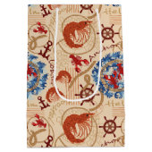 甲殻類コアデザイン ミディアムペーパーバッグ (裏面)