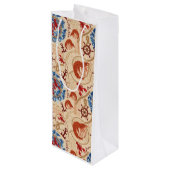 甲殻類コアデザイン ワインギフトバッグ (裏面アングル)