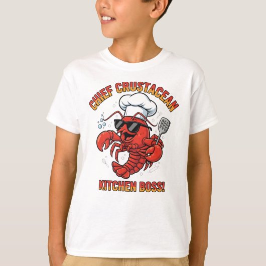 甲殻類コマンダー - ロブスターシェフTシャツ Tシャツ (正面)